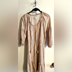 Naïf‎ Bohemian Patterned Dress with Tassels-Medium